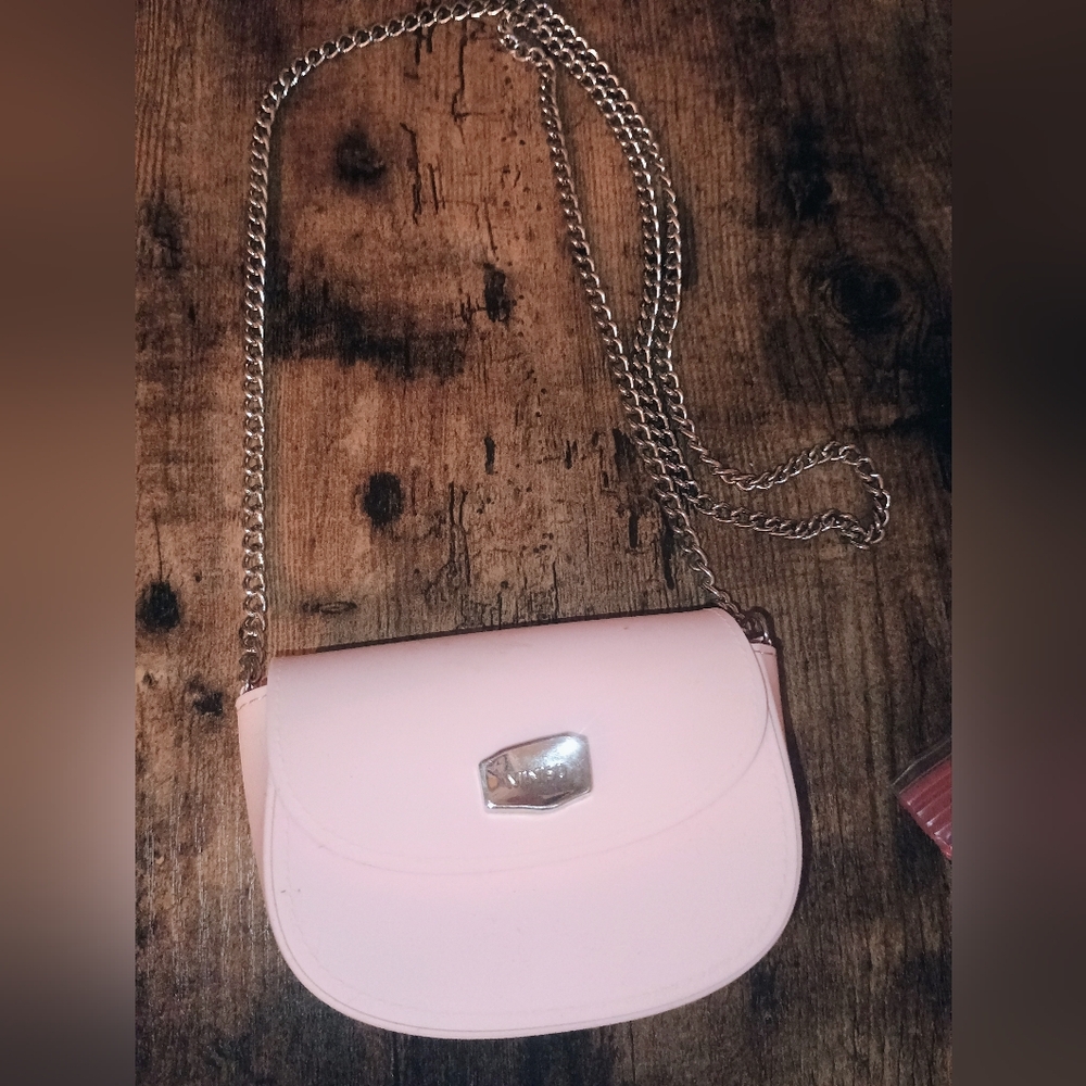 Miniso pink silicone purse